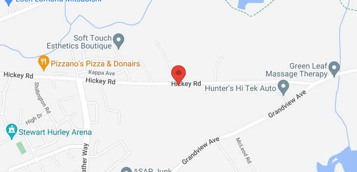 map of 1834 Hickey Road